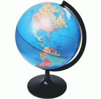 11" Desktop Political Globe