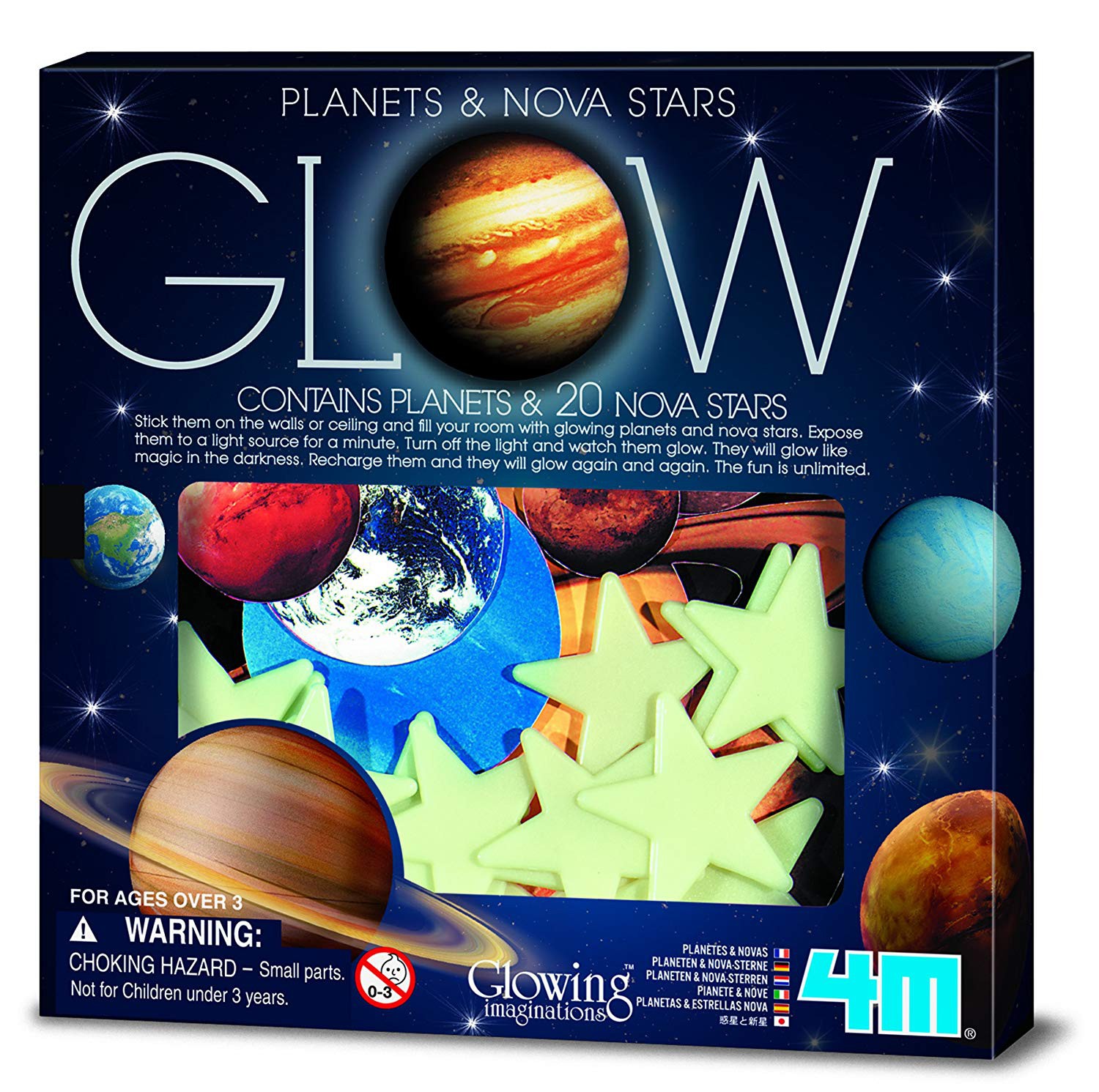 4M Glow Planets and Nova Stars