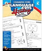Common Core Language Arts 4 Today Workbook Grade K