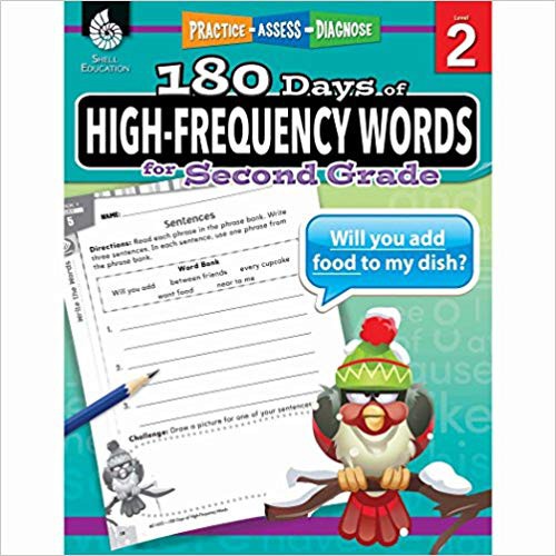 180 Days of High-Frequency Words for Second Grade  - Teacher Created Materials