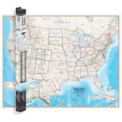 Contemporary Series United States Wall Map