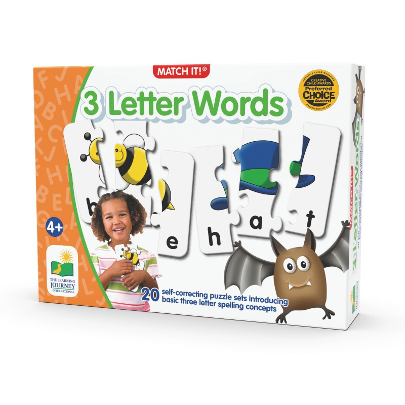 Match It! 3 Letter Words - The Learning Journey