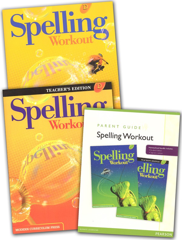 MCP Spelling Workout D, Grade 4 Homeschool Bundle (2001/2002 Ed)