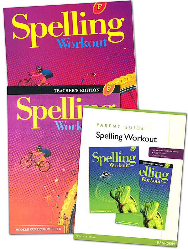 MCP Spelling Workout F, Grade 6 Homeschool Bundle (2001/2002 Ed)