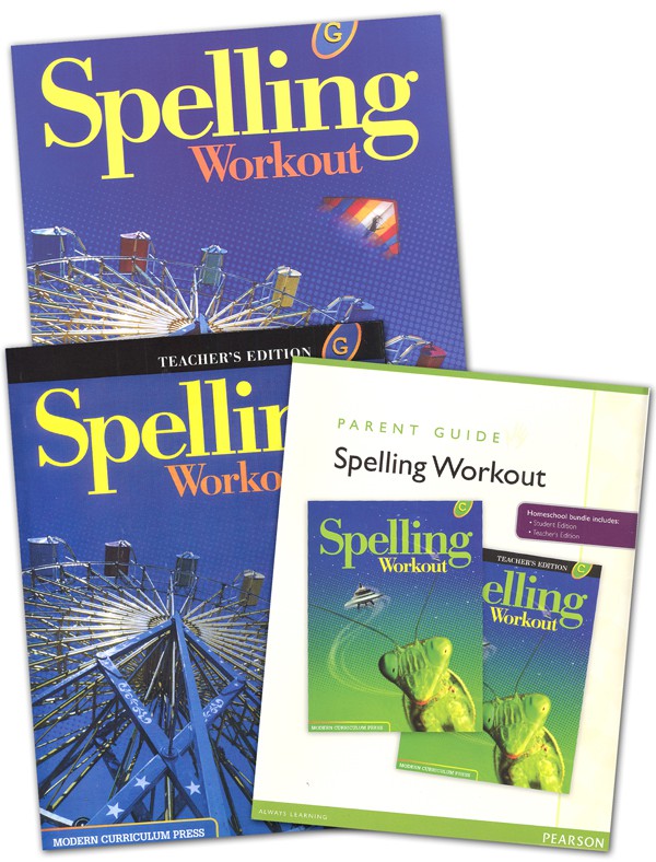 MCP Spelling Workout G, Grade 7 Homeschool Bundle (2001/2002 Ed)