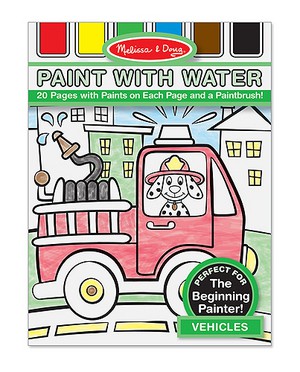 Vehicles Paint with Water Kids' Art Pad - Melissa and Doug