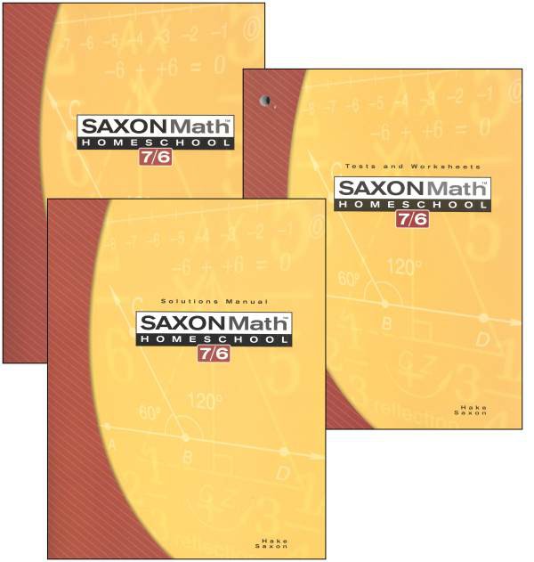 Saxon Math 7/6 Homeschool Kit (4th Edition)
