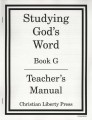 Studying God's Word Teacher's Manual Book G