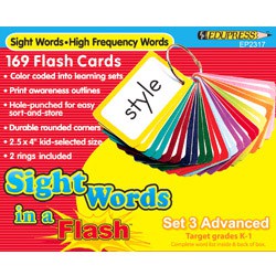 Sight Words in a Flash™ Color-coded Flash Cards, Grades 2–3, Set 3 Advanced