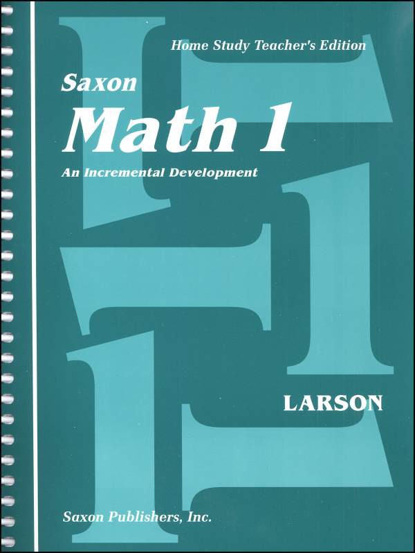 Saxon Math 1 Homeschool Teacher's Manual
