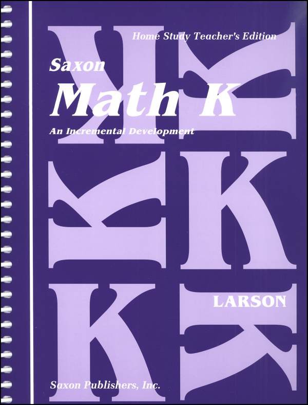 Saxon Math K Teacher's Manual