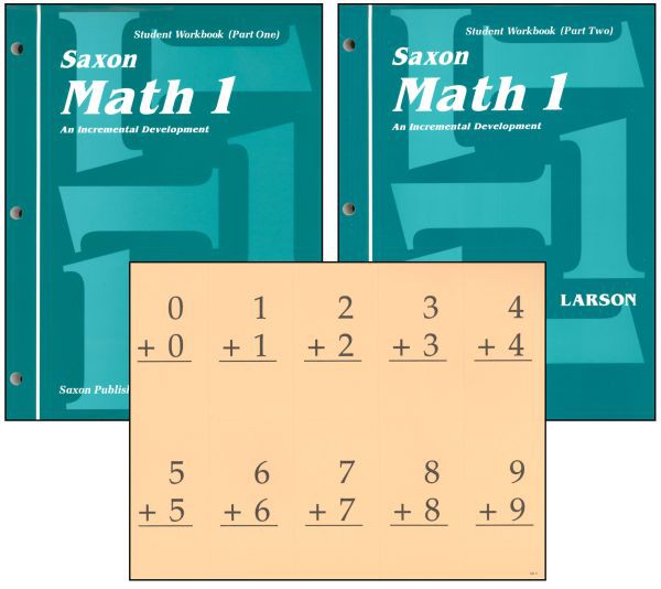 Saxon Math 1 Student Workbook & Fact Cards