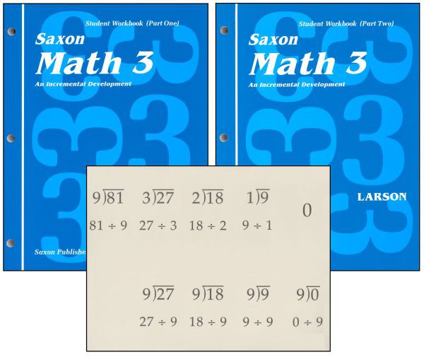 Saxon Math 3 Student Workbook & Fact Cards