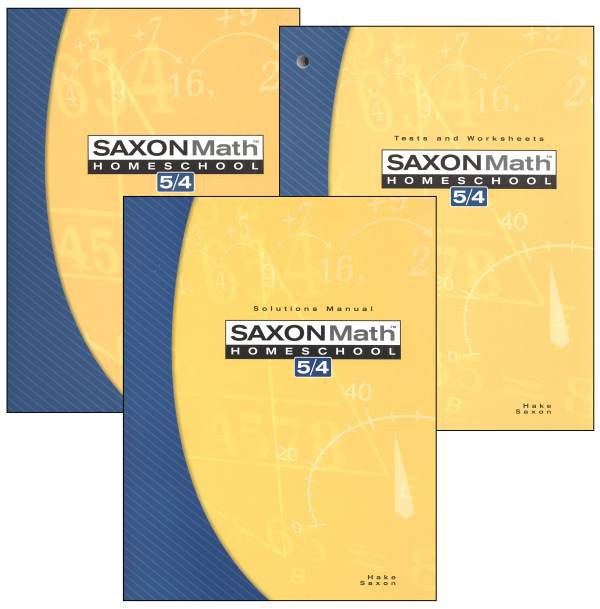 Saxon Math 5/4 Homeschool Kit (3rd Edition)