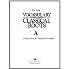 Vocabulary From Classical Roots Book A Tests