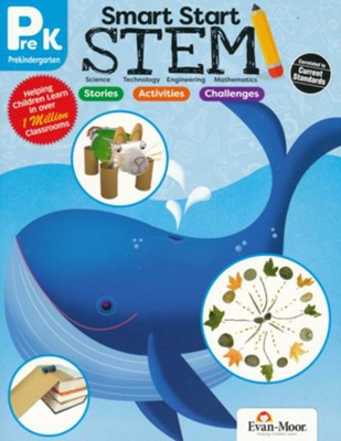 Smart Start STEM Grade Pre-K Activity Book Hands-on STEM Activities and Critical Thinking Skills  Evan-Moor