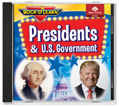 Rock N Learn Presidents & US Government Audio CD (audio & printable book)
