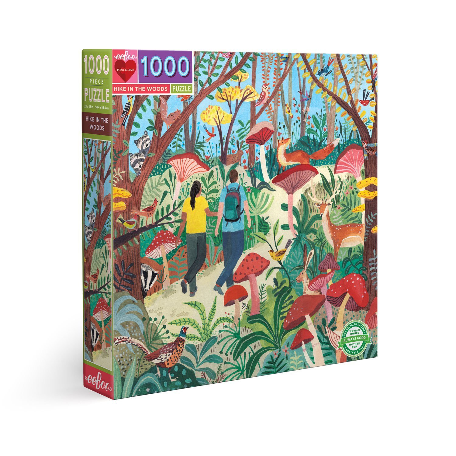 Hike in the Woods 1000 Piece Puzzle - eeBoo