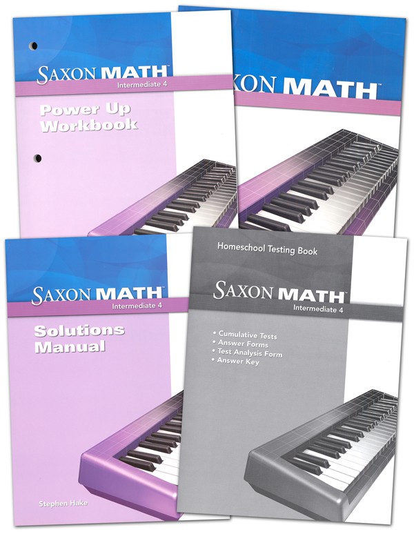 Saxon Math 4 Intermediate Homeschool Kit