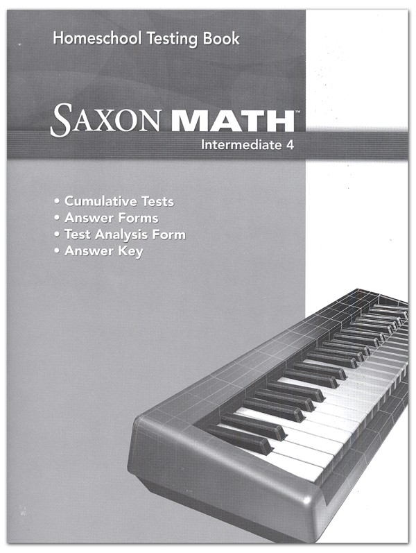 Saxon Math 4 Intermediate Test Book