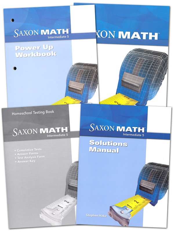 Saxon Math 5 Intermediate Homeschool Kit