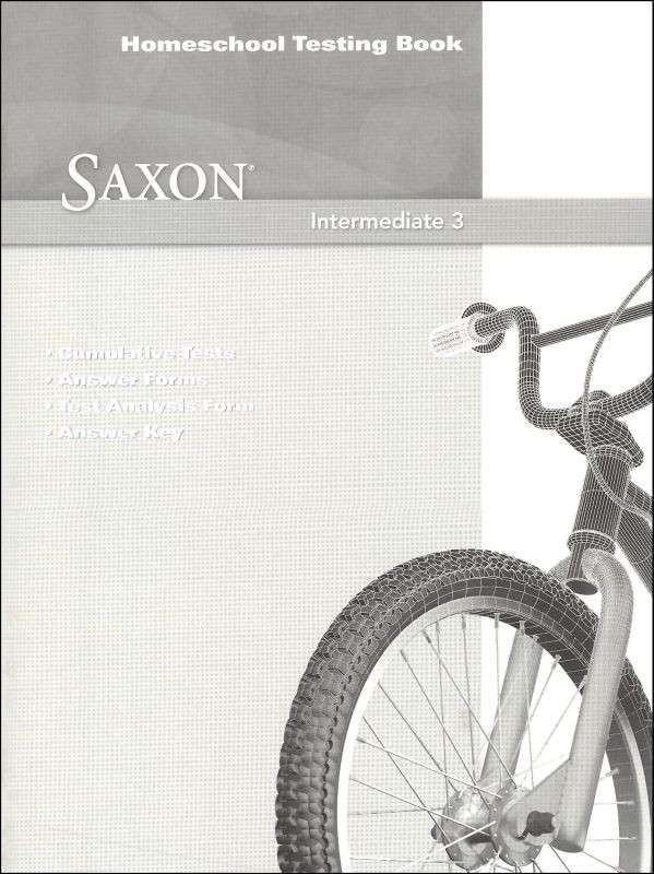 Saxon Math 3 Intermediate Test Book