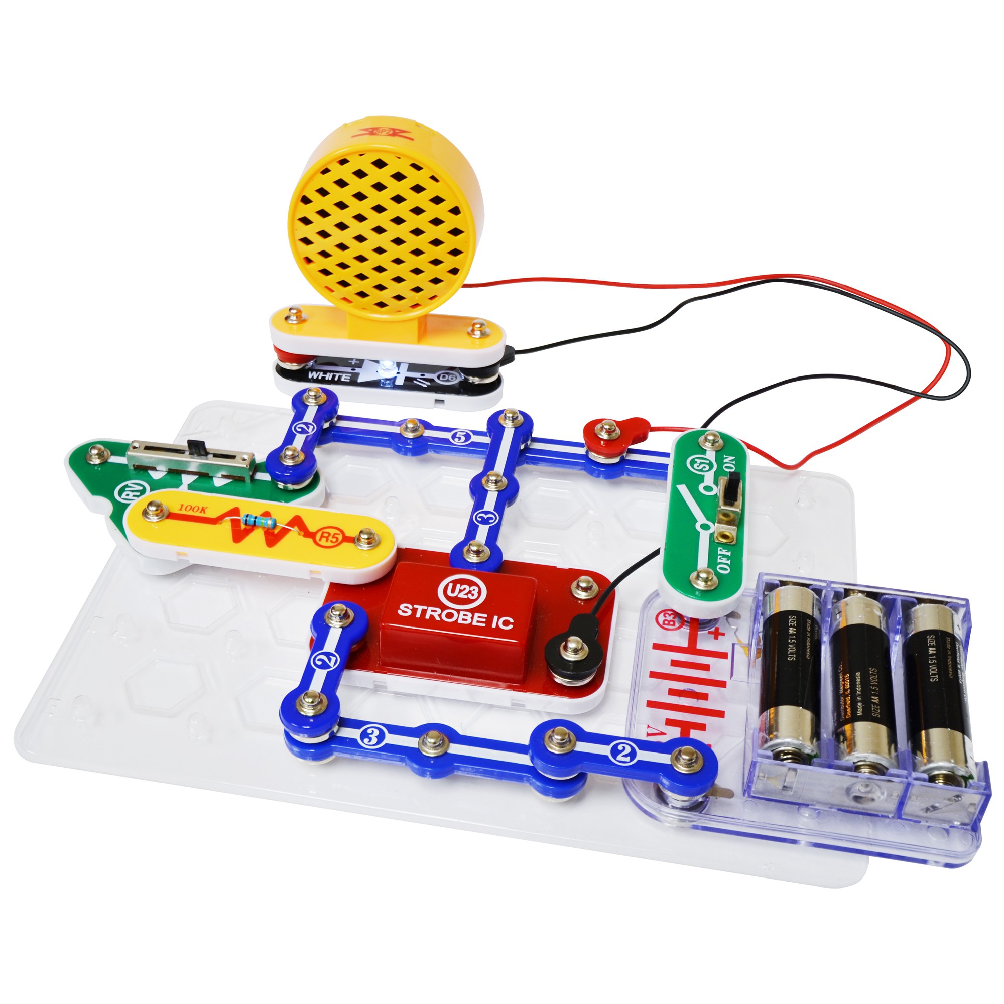 Elenco Electronics SCP-14 Snap Circuits Strobe Light & Sound Kit 