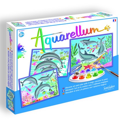 Aquarellum Dolphins Painting Kit