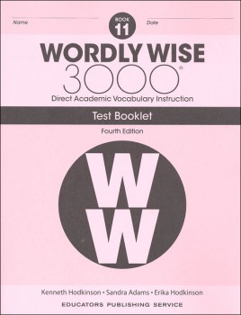 Wordly Wise 3000 Book 11 Tests (4th Edition)