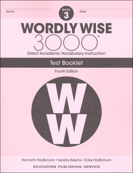 Wordly Wise 3000 Book 3 Tests (4th Edition)
