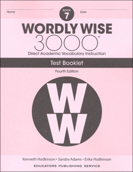 Wordly Wise 3000 Book 7 Tests (4th Edition)
