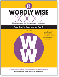 Wordly Wise 3000 Teacher's Resource Book 12 (4th Edition)