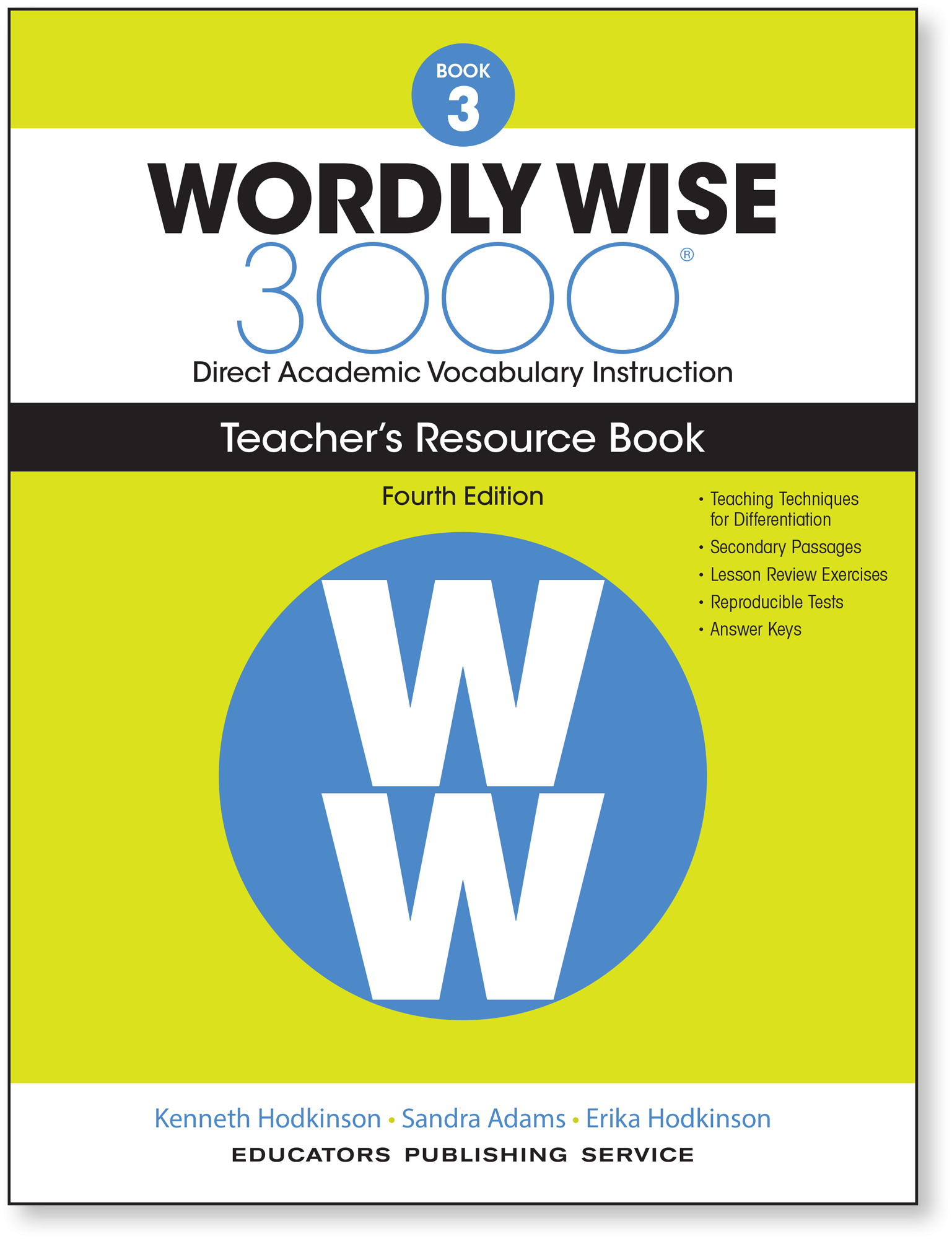 Wordly Wise 3000 Teacher's Resource Book 3 (4th Edition)