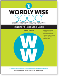 Wordly Wise 3000 Teacher's Resource Book 6 (4th Edition)