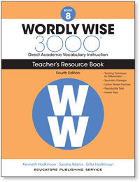 Wordly Wise 3000 Teacher's Resource Book 8 (4th Edition)