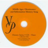 Middle Ages, Renaissance and Reformation Memory Song CD