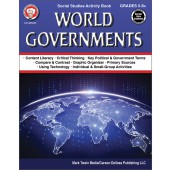 World Governments Workbook Grade 5-12 Paperback-Carson Dellosa