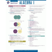 Algebra I - REA's Quick Access Reference Chart