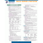 English Grammar and Punctuation- REA's Quick Access Reference Chart