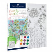 Watercolor Paint by Number Farmhouse Floral - Faber Castell