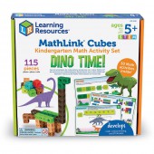 MathLink® Cubes Kindergarten Math Activity Set: Dino Time! - Learning Resources