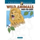 Creative Haven Wild Animals Dot-to-Dot Coloring Book