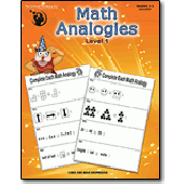 Math Analogies Level 1 (grades 2 - 3) The Critical Thinking Company