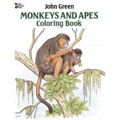 Monkeys and Apes Coloring Book