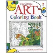 The Usborne Art Coloring Book With Stickers