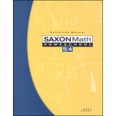 Saxon Math 5/4 Solutions Manual (3rd Edition)