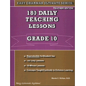 Easy Grammar® Ultimate Series: 180 Daily Teaching Lessons Grade 10 Teacher's Edition