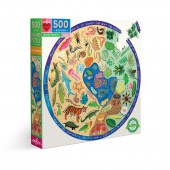 Biodiversity 500 Piece Round Puzzle - eeBoo