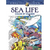 Creative Haven Sea Life Color by Number Coloring Book