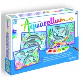 Aquarellum Dolphins Painting Kit